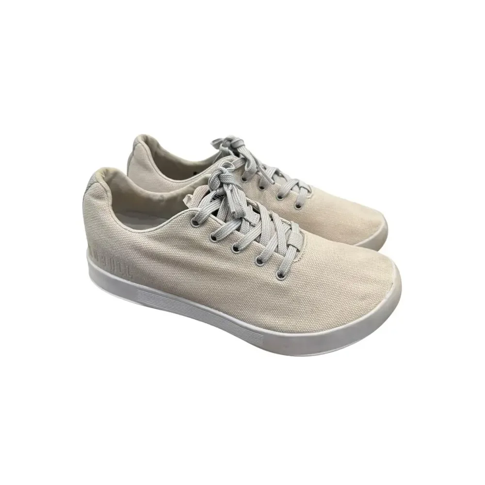 NOBULL Canvas Trainer Cream Ivory Training Shoes Women’s 9 Men’s 7.5